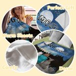 Personalisierte Sprechen der Liebe unter dem Vollmond Decke Weihnachtsgeschenk Geburtstagsgeschenk für Hundeliebhaber