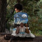 Manta personalizada Under The Night Sky with You Regalo de Navidad Regalo de cumpleaños para los amantes de los perros