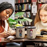 Personalizado Just A Girl Who Loves Books Bookrack Fondo Vaso de Vino 12oz Regalo de Lectura Regalo de Navidad Regalo de Cumpleaños para Amantes de lo
