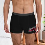 Personalisierte Lip Print weiche Herren Unterwäsche Boxershorts mit Namen Valentinstag Weihnachten Geschenk für Ehemann Freund