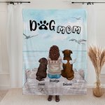 Manta personalizada Under the Blue Sky for The Rest of Our Lives Regalo de Navidad Regalo de cumpleaños para los amantes de los perros