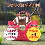 Personalisierte stilvolle Sport Baseball Fußball Acryl Tasche Charme Accessoire für Bogg Geburtstag Geschenk für Sportliebhaber