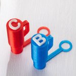 Personalised Multi-color Straw Cover Food-grade 3D Printing Straw Topper for Stanley Tumbler with Initial Birthday Christmas Gift for Family or Friend