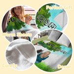 Personalizada Perro Mamá / Papá estar juntos en la pradera Manta Navidad Cumpleaños Inauguración de la casa Regalo para los amantes del perro