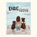 Manta personalizada Under the Blue Sky for The Rest of Our Lives Regalo de Navidad Regalo de cumpleaños para los amantes de los perros