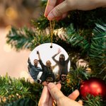 Personalized In My Swiftie Era Ceramic Ornament with Photo Christmas Gift for Family or Friend