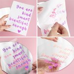 Gepersonaliseerde Dagelijkse Affirmatie Sticker Water Bestendig Muurkunst Spiegel Decoratie Verjaardag Kerstcadeau voor Kind Volwassene