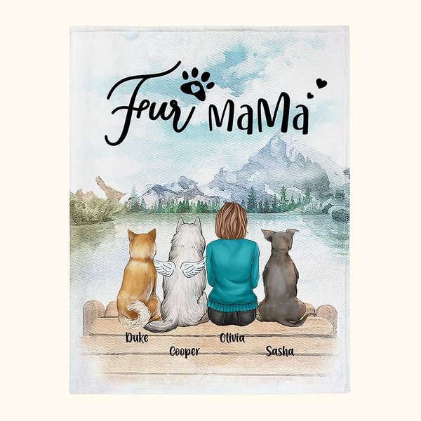 Manta personalizada Dogs Will Always Be with Their Owners Regalo de Navidad Regalo de cumpleaños para los amantes de los perros