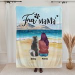 Personalizada para estar juntos en la playa Manta Regalo de Navidad Regalo de cumpleaños para los amantes de los perros