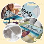 Personalizada para estar juntos en la playa Manta Regalo de Navidad Regalo de cumpleaños para los amantes de los perros