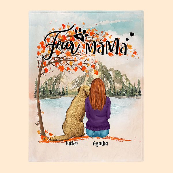 Manta personalizada We Are Together in The Fall Regalo de Navidad Regalo de cumpleaños para los amantes de los perros