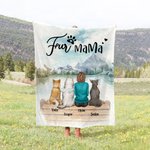 Personalisierte Hunde werden immer mit ihren Besitzern Decke Weihnachtsgeschenk Geburtstagsgeschenk für Hundeliebhaber sein