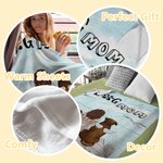 Manta personalizada Under the Blue Sky for The Rest of Our Lives Regalo de Navidad Regalo de cumpleaños para los amantes de los perros