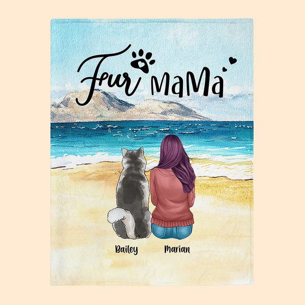 Personalizada para estar juntos en la playa Manta Regalo de Navidad Regalo de cumpleaños para los amantes de los perros