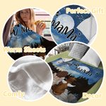 Manta personalizada Under The Night Sky with You Regalo de Navidad Regalo de cumpleaños para los amantes de los perros