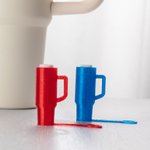 Personalised Multi-color Straw Cover Food-grade 3D Printing Straw Topper for Stanley Tumbler with Initial Birthday Christmas Gift for Family or Friend