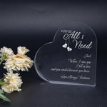 Personalisierte Sie sind alles, was ich brauche Acryl Herz Plaque Romantische Home Decor Valentinstag Weihnachtsgeschenk für Paar Ehemann Ehefrau