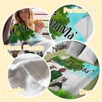 Manta personalizada Estar juntos en la pradera Regalo de Navidad Regalo de cumpleaños para los amantes de los perros