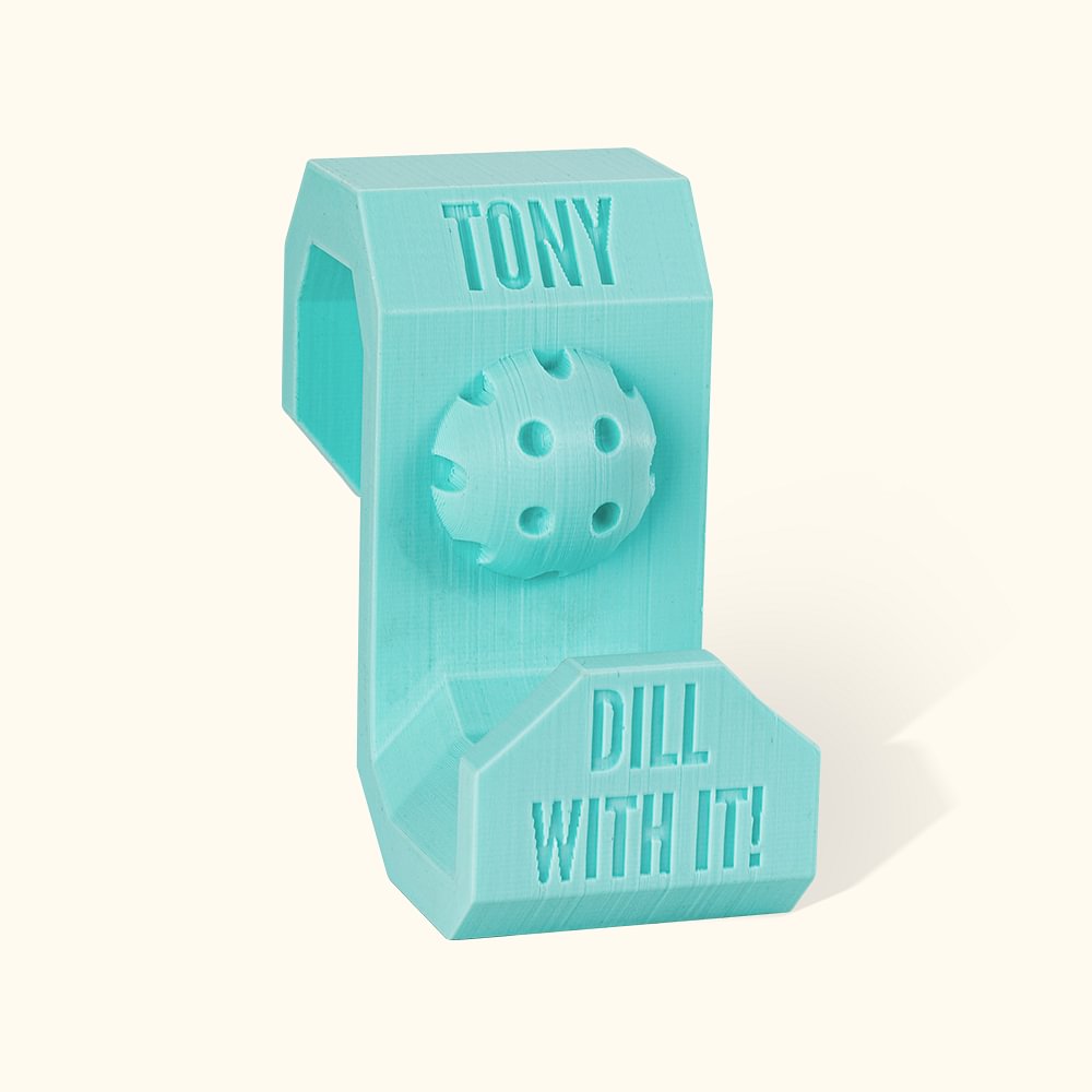 Personalized Pickleball Bag Hook Multicolor 3D Print Fence Hook Sport