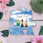 Personalisierte Ich vermisse dich mehr als alles andere Puzzle Acryl Ornament mit Namen Home Decor Memorial Geschenk für Familie
