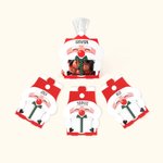 Sac à Friandises de Noël Personnalisé Père Noël Fête de Noël Cadeau pour Enfants Famille Ami Lot de 4