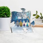 Personalisierte Ich bin immer bei dir Puzzle Acryl Ornament Schreibtisch Dekor Weihnachten Memorial Geschenk für Familie