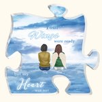 Personalised Your Wings Were Ready But My Heart Was Not Puzzle Acrylic Ornament Desk Decor Christmas Memorial Gift for Family