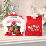 Sac à Friandises de Noël Personnalisé Père Noël Fête de Noël Cadeau pour Enfants Famille Ami Lot de 4