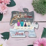 Personalisierte Your Wings Were Ready But My Heart Was Not Puzzle Acryl Schreibtisch Ornament Weihnachten Memorial Geschenk für Familie