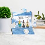 Personalisierte Ich vermisse dich mehr als alles andere Puzzle Acryl Ornament mit Namen Home Decor Memorial Geschenk für Familie