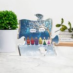 Personalisierte Ich vermisse dich ich weiß Puzzle Schmetterling Acryl Ornament mit Namen Schreibtisch Dekor Memorial Geschenk für große Familie