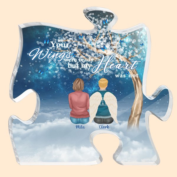 Wings Were Ready But Heart Not Puzzle Acrylic Ornament