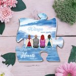 Personalised Your Wings Were Ready But My Heart Was Not Puzzle Acrylic Ornament Desk Decor Christmas Memorial Gift for Family