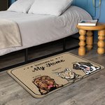 Personalised Welcome To Our Home Door Mat Home Decoration Birthday Christmas Gift for Pet Owner