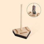 Porte-Bagues en bois Personnlaisé avec Texte Gravé Cadeau d'Anniversaire de Noël pour Amoureux du Baseball et du Softball