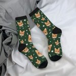 Personalised Multi-color Pet Portrait Socks with Name Cute Christmas Birthday Gift For Pet Lover