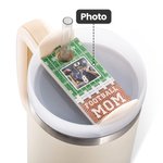 Gepersonaliseerde Sport Mom Tumbler Topper Cup Tag Acryl Foto Plaat Past voor 20oz-30oz Stanley Set van 2 Verjaardag Moederdag Cadeau voor Moeder