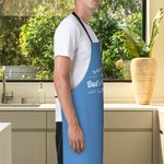 Personalizzato Il grembiule da cucina impermeabile NO.1 con 2 tasche Grembiule pettorina regolabile Regalo di cucina per il marito papà amante della c