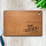 Tagliere da cucina personalizzato con testo inciso Regalo di ringraziamento Regalo di compleanno per gli amanti della cucina