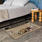 Personalized Beware Of Pets Our Intensely Friendly Really Excited You're Here Door Mat Home Decoration Birthday Christmas Gift for Pet Owner