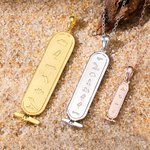 Personalised Egypt Cartouche Name Necklace Hieroglyph Egypt Necklace Christmas Gift for Family Friend