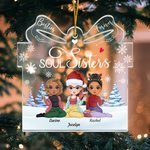 Ornement en acrylique en forme d'âme sœur personnalisé Cadeaux d'anniversaire de Noël pour les amis
