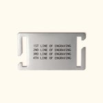 Personalized Stainless Steel Molle Tag Military Patch Backpack Tag with Engraved Icon and Text Military Gift for Him