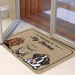 Personalised Welcome To Our Home Door Mat Home Decoration Birthday Christmas Gift for Pet Owner