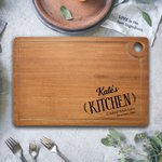 Tagliere da cucina personalizzato con testo inciso Regalo di ringraziamento Regalo di compleanno per gli amanti della cucina
