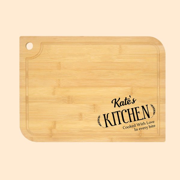 Tagliere da cucina personalizzato con testo inciso Regalo di ringraziamento Regalo di compleanno per gli amanti della cucina