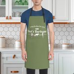 Personalizzato Il grembiule da cucina impermeabile NO.1 con 2 tasche Grembiule pettorina regolabile Regalo di cucina per il marito papà amante della c