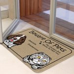 Personalizzato Beware of Pets The Owners Are Shady As Hell Stuoia della porta Decorazione per la casa Regalo di Natale di compleanno per il proprietario dell'animale domestico