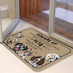 Gepersonaliseerde Pas Op Voor Huisdieren Onze Intens Vriendelijke Echt Opgewonden Je Bent Hier Deurmat Huisdecoratie Verjaardag Kerstcadeau voor Huisd