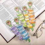 Set di 5 segnalibri personalizzati per la lettura con foto e testo Regalo di Natale per gli amanti dei libri